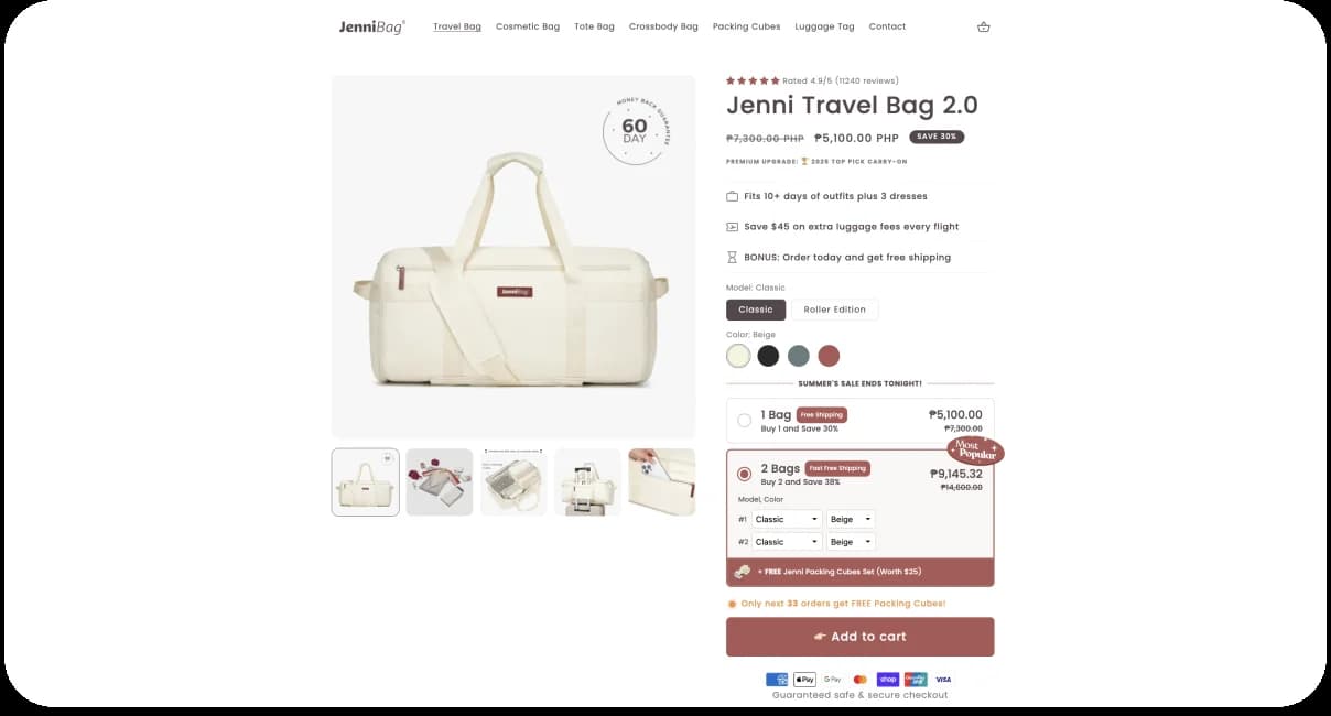 JenniBag cart