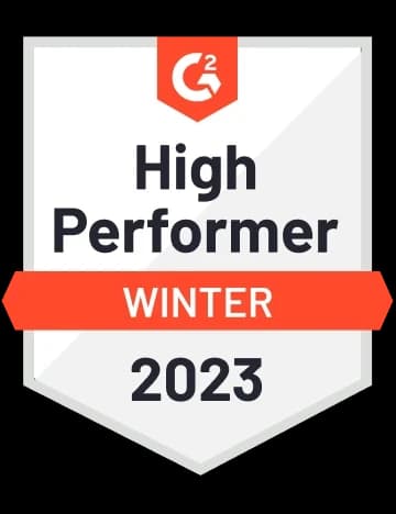 G2 award badge for Debutify