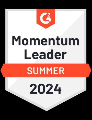 G2 award badge for Debutify