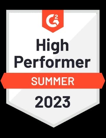 G2 award badge for Debutify