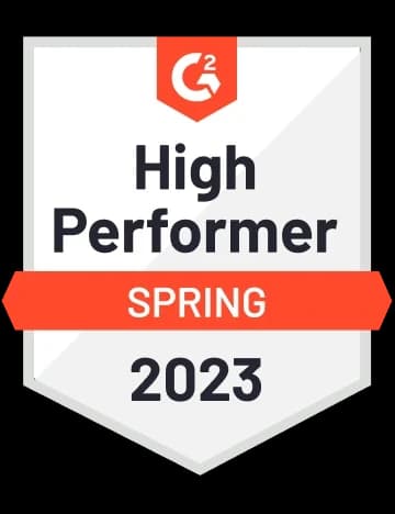 G2 award badge for Debutify