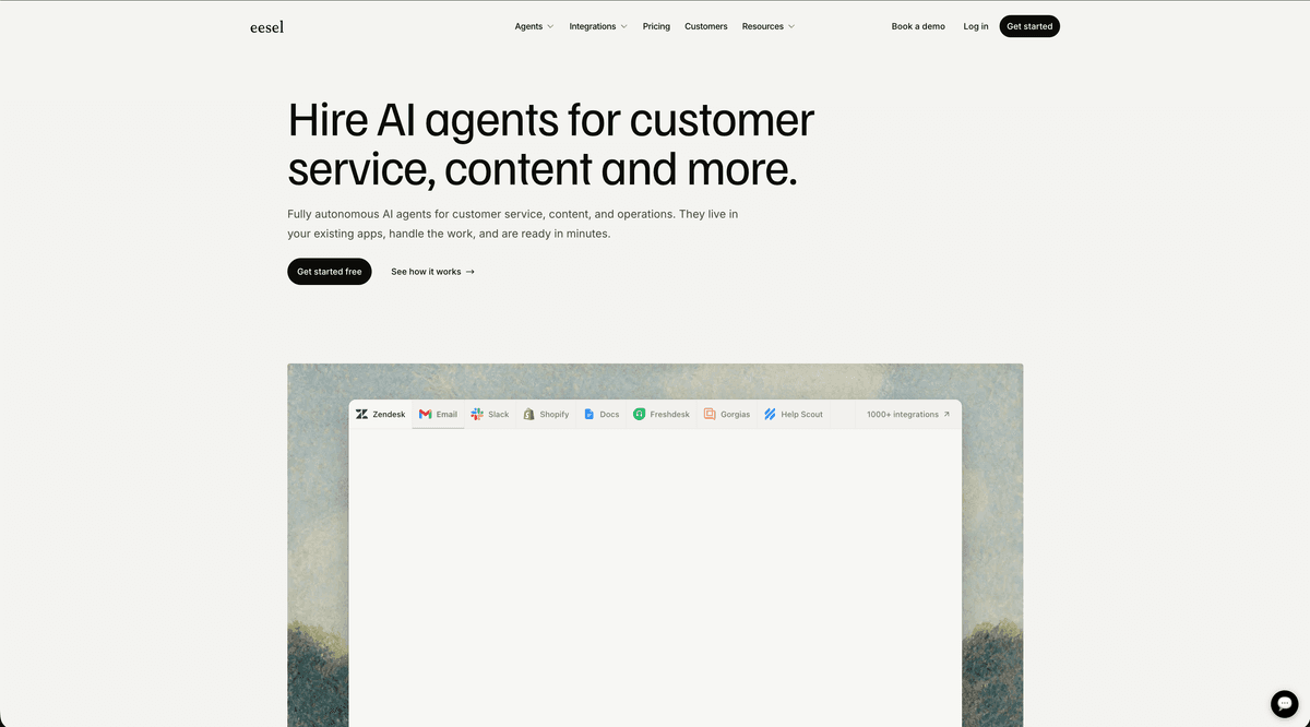 eesel-landing-page