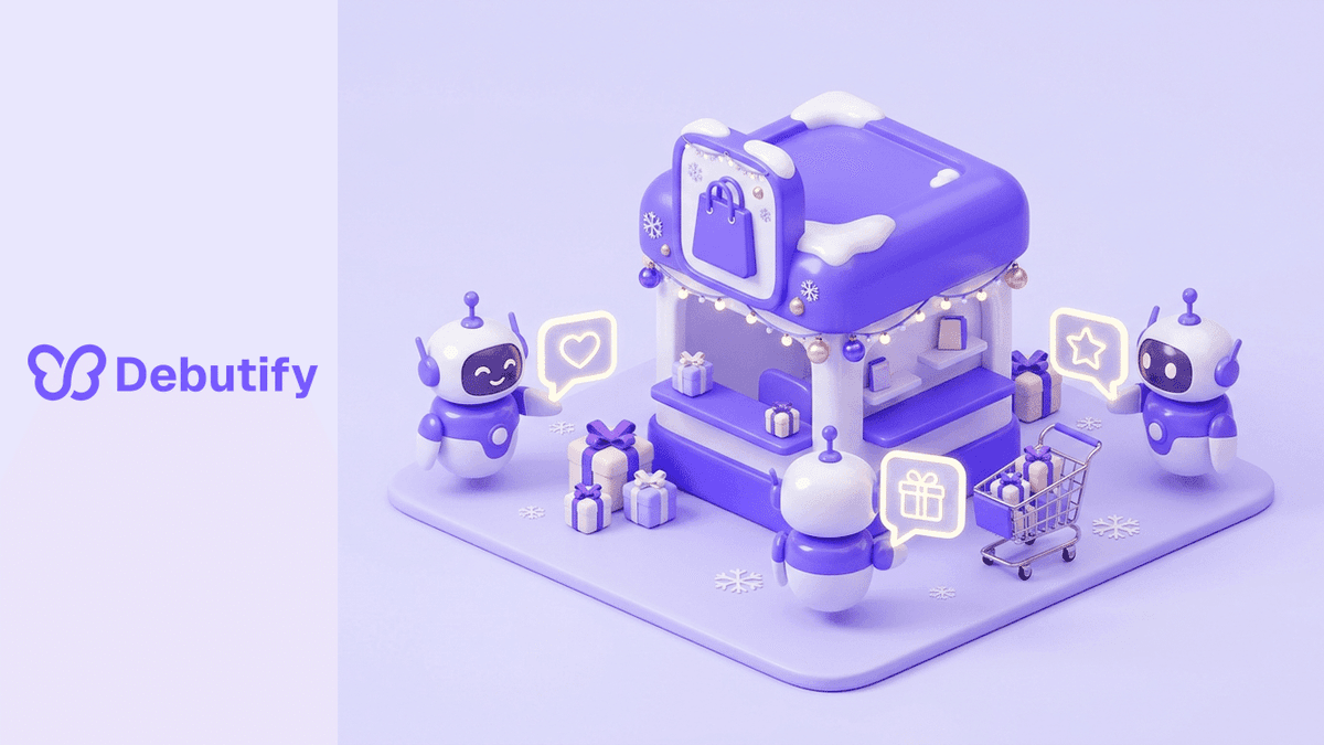 AI holiday shoppers browsing a Shopify store through chat agents