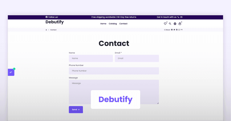 Example 4: Debutify