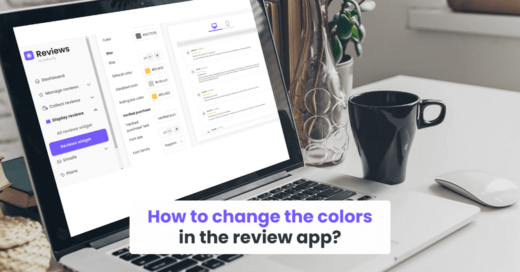 3. How to change the colors in the review app?