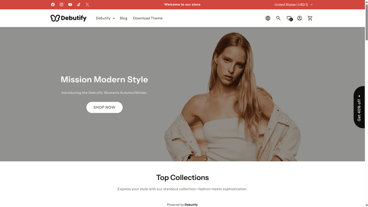 Debutify Theme