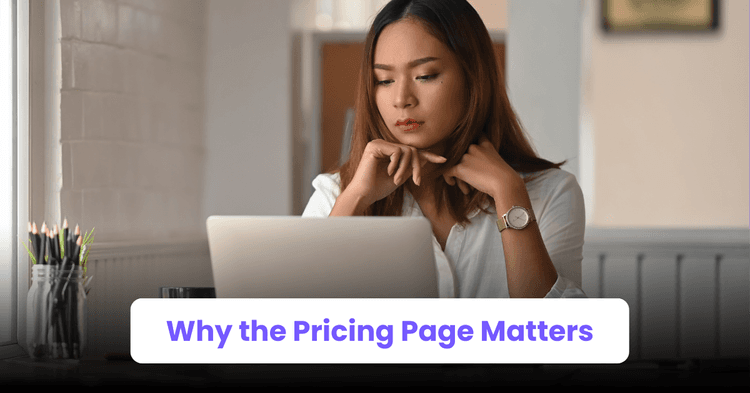 importance of a pricing page