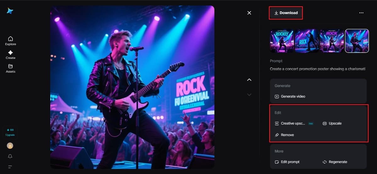 Edit and Download