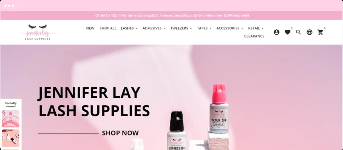 Jennifer Lay Lash Supplies