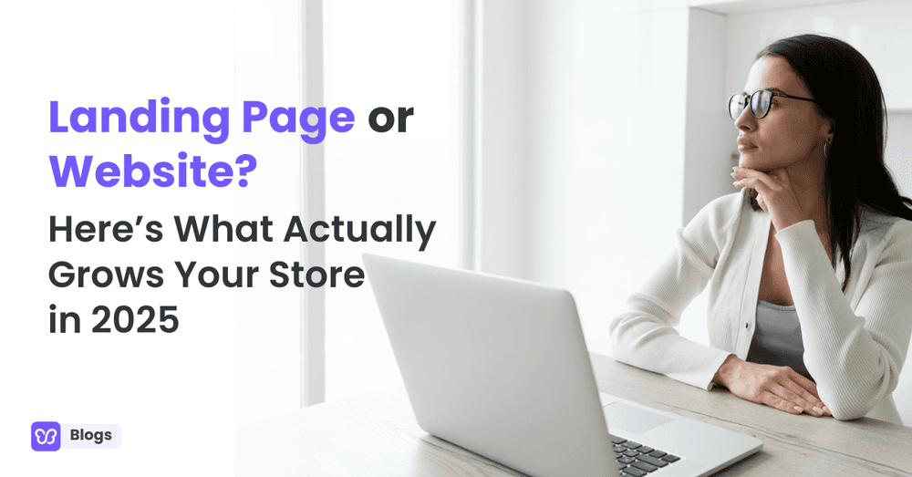 landing page vs website