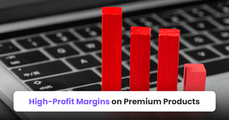 4. High-Profit Margins on Premium Products