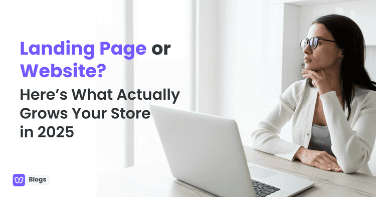 landing page vs website