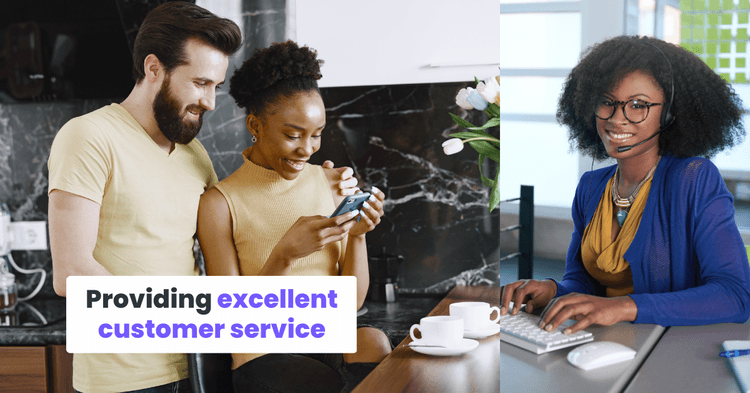 Providing excellent customer service