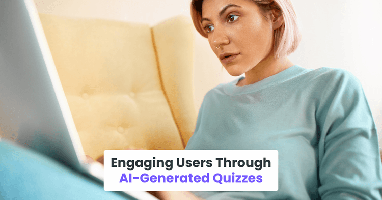 Engaging users through ai-generated quizzes