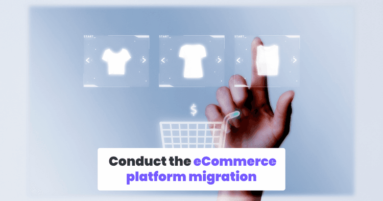 Conduct the eCommerce platform migration