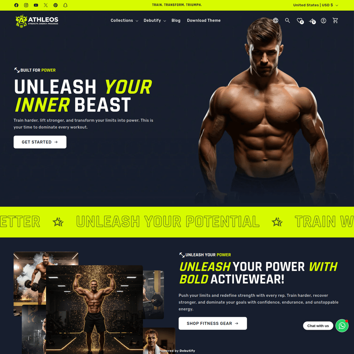 Debutify Fitness Desktop