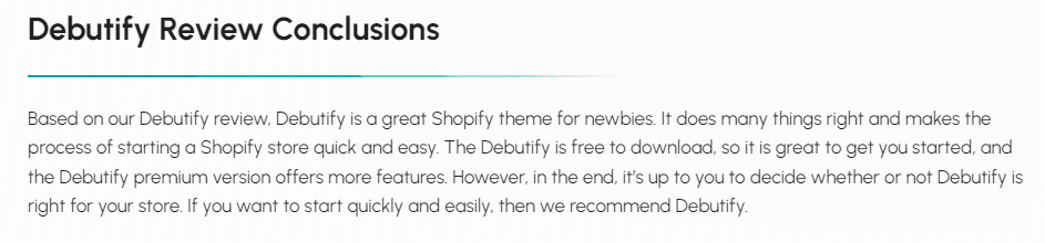 Debutify Reviews 2024 from Tekpon