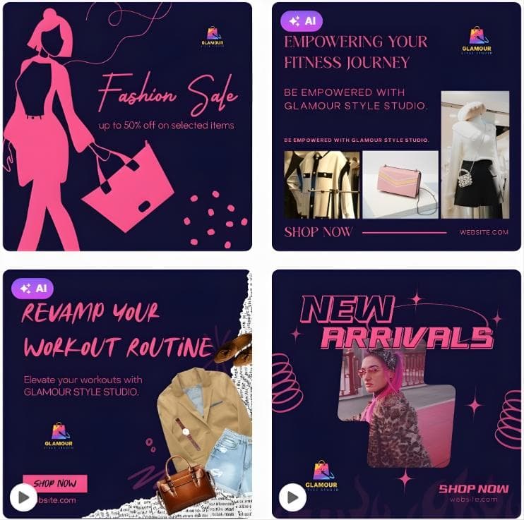 Glamour Style Studio insta post