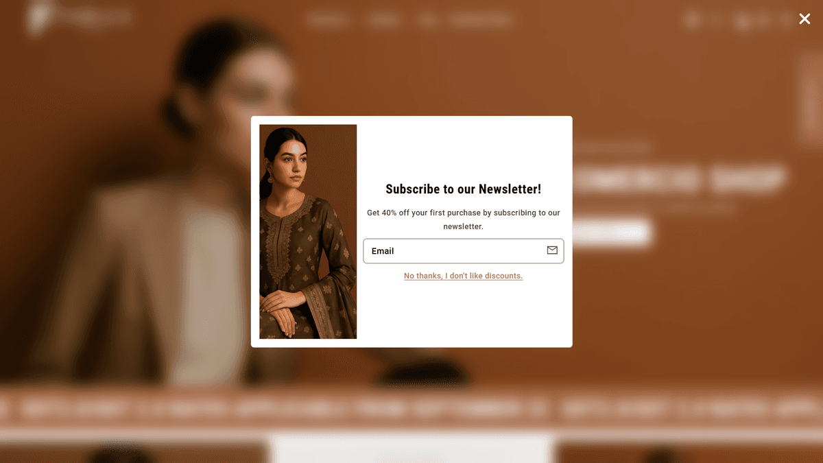 Newsletter Pop-Up