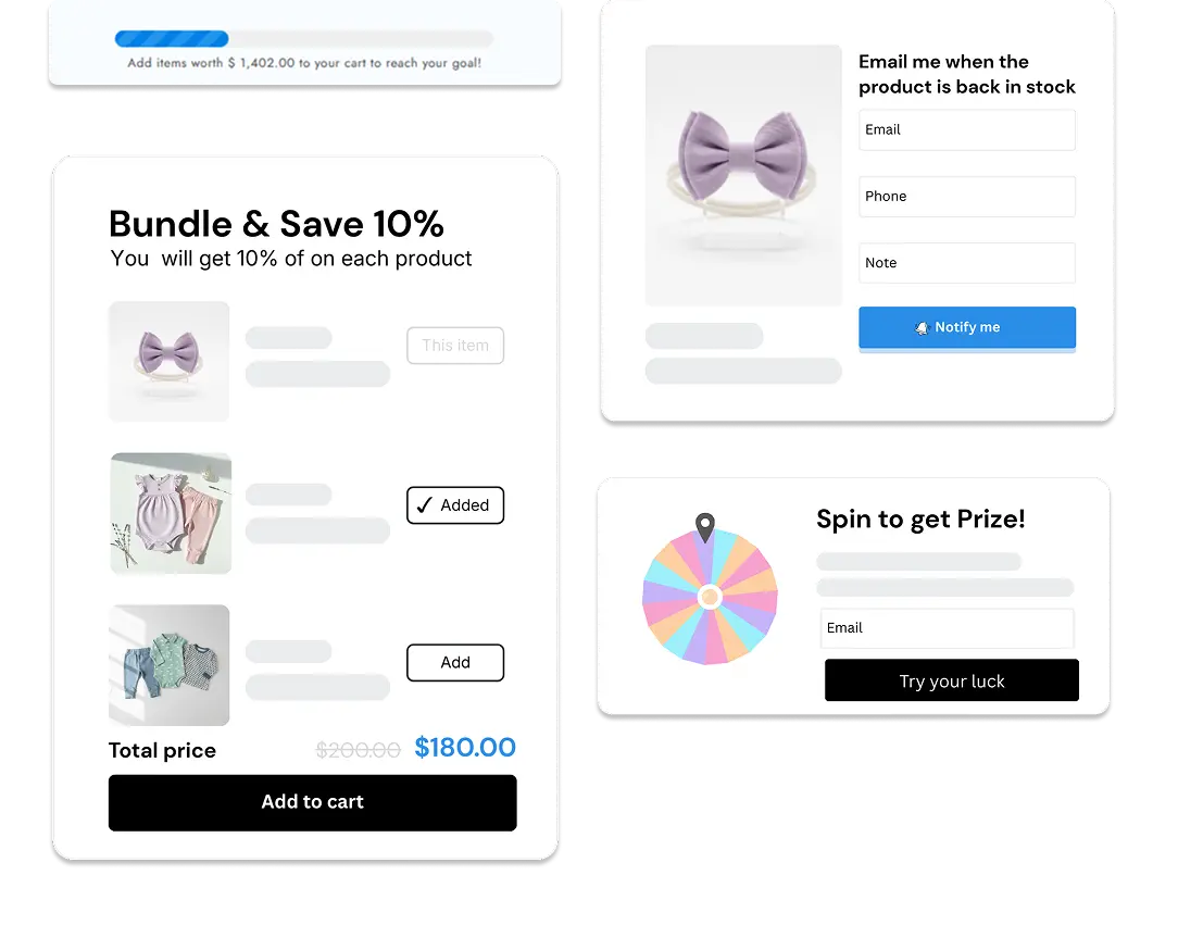 Engage Shoppers with Built-in Features